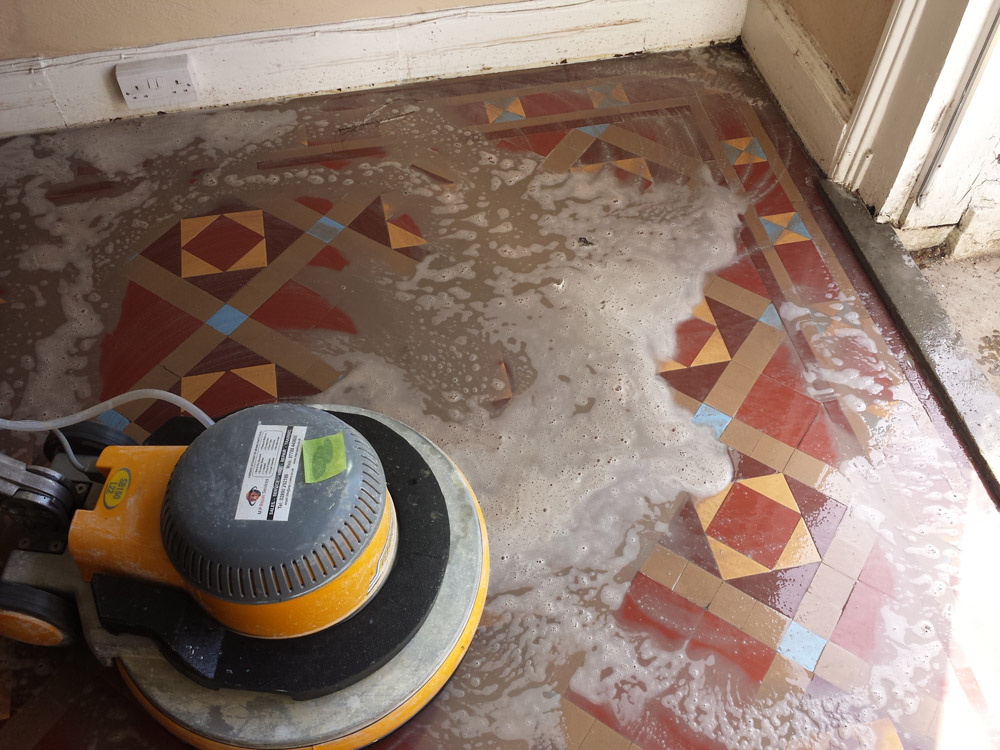 Cleaning Victorian Floor Tiles And, How To Clean Old Tiles
